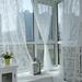 Window Lace Floral Net Sheer Curtains Voile Window Panel Drapery Valances Decor