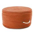 Colonial Mills Simply Home Solid Pouf Orange 20 x20 x11
