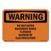 OSHA WARNING Sign - Do Not Enter Basement When Flooded Danger | Decal | Protect Your Business Work Site Warehouse & Shop Area | Made in the USA