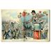 Wynwood Studio The Fool and His Money Advertising Wall Art Canvas Print - White Blue 30 x 20
