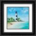 The Lighthouses IV 2x Matted 20x20 Black Ornate Framed Art Print by DeRice Julie