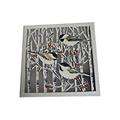 Stony Creek - Laser Cut - 16 Wall Plaque Lighted - 3 Chickadees