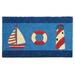 Rubber-Cal It s Summer! Beach Nautical Welcome Mats 18 x 30-Inch