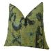 Luxury Multicolor Patterned Bear Canyon Handmade Throw Pillow Green Navy & Blue - 18 x 18 in.