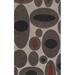 Dalyn Transitions Area Rug TR4 Tr4 Brown Circles Ovals 10 x 14 Oval Oval