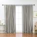 Best Home Fashion Faux Silk Blackout Curtain Panel Pair