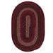 Colonial Mills 4 x 6 Russet Red Handmade Reversible Oval Area Throw Rug