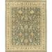 Due Process Stable Trading Mirzapur Ferrahan Teal & Beige Area Rug 3.6 x 22 ft.