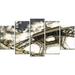 Design Art Eiffel Tower in Sunny Winter Morning 5 Piece Photographic Print on Wrapped Canvas Set