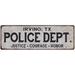 IRVING TX POLICE DEPT. Home Decor Metal Sign Gift 6x18 206180012084