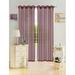 Kashi Home Leah Collection Window Sheer / Curtain / Panel 55 x 84 Lightweight Solid Sheer Design in Burgundy - Single Panel Grommet Top Hanging Panel