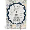 Crazy Cat Lady 5 x 7 Wall Hooks