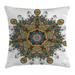 Mandala Decor Throw Pillow Cushion Cover Oriental Mandala Pattern with Several Exquisite Colors Cultural Tribal Boho Decorative Square Accent Pillow Case 20 X 20 Inches Multi by Ambesonne