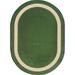 Portrait 5 4 Round area rug in color Greenfield