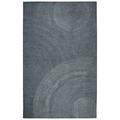 Gatney Rugs Hearthstone Area Rug BR801A Gray Circles Single Color 5 x 8 Rectangle