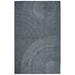 Gatney Rugs Hearthstone Area Rug BR801A Gray Circles Single Color 5 x 8 Rectangle