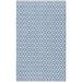 SAFAVIEH Montauk Corrine Geometric Cotton Area Rug Ivory/Blue 2 3 x 3 9