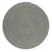 Colonial Mills 11 Mint Green And Beige Round Handmade Braided Area Throw Rug