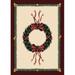 Milliken Seasonal Inspirations Area Rug Holiday Wreath 00550 Sugarplum 5 4 x 7 8 Rectangle