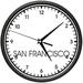 SignMission CL-San Francisco Time 10 in. dia. San Francisco Time Wall Clock