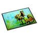 Carolines Treasures MW1126MAT Horse Grazin Door Mat Indoor Rug or Outdoor Welcome Mat 18X27 Doormat 18H X 27W