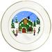 Christmas Nutcracker House 8 inch Porcelain Plate cp-101151-1