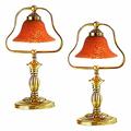 2 Table Lamp Amber Polished Brass Table Lamp 17 H | Renovator s Supply