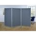 Proman Products Galaxy Indoor 3 Panel Room Divider 71 Tall Gray