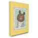 The Stupell Home Decor Collection The Kids Room by Stupell Bear Portrait Yellow Wall Art