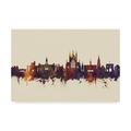 Trademark Fine Art Winchester England Skyline III Canvas Art by Michael Tompsett