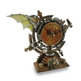 Alchemy Gothic The Stormgrave Celestial Chronometer Steampunk Bronze Analog Desk Clock
