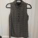 J. Crew Tops | J. Crew Nicky Sleeveless Top In Herringbone Sil | Color: Black/Cream | Size: 0