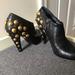 Gucci Shoes | Gucci Ankle Booties | Color: Black/Gold | Size: 7