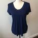 Anthropologie Tops | Anthropologie Navy Blue Deletta Tee | Color: Blue | Size: M