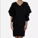 Ralph Lauren Dresses | Lauren By Ralph Lauren Womens Black Flutter Dress | Color: Black | Size: 2