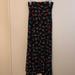 Lularoe Skirts | Lularoe Floral Maxi Skirt / Small | Color: Black | Size: S