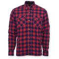 Bores Lumberjack Chemise pour dames, rouge-bleu, taille 2XL pour Femmes