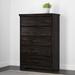 South Shore Versa 5 Drawer Chest Wood in Black | 49.13 H x 29.63 W x 19.38 D in | Wayfair 13111