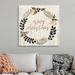The Holiday Aisle® Rustic Christmas III by Grace Popp - Textual Art Print on Canvas | 24 H x 24 W x 1.25 D in | Wayfair
