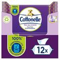 Cottonelle Feuchtes Toilettenpapier, Mein Spa Erlebnis - Seide und Jasmin, Biologisch Abbaubar, Plastikfrei, Wiederverschließbar, Vorteilspack, 12 x 42 Feuchttücher