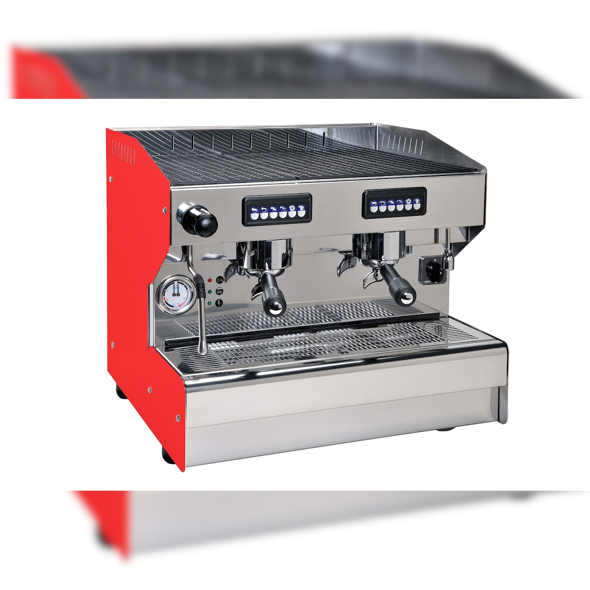 GMG Siebträger - Espressomaschine BAROSSI Professionale Compact 2 Gr. Autom. - Farbe: Rot Image