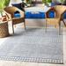 Madras 10' x 13'11" Navy/White/Blue/Light Blue Outdoor Area Rug - Hauteloom