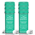 Viter Energy Mints 40mg Caffeine & B Vitamins Peppermint - 120 Count (6 Pack)