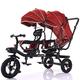 Multifunctional Children's Tricycle, Double Pedal Bicycle With Two-way Rotation Of The Seat, Stroller With Awning And Detachable Push Handle, High-carbon Steel Frame/explosion-proof Titanium Wheel