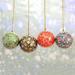 The Holiday Aisle® 4 Piece Alluring Papier Mache Ball Ornament Set in Blue/Brown/Red | Wayfair 287069