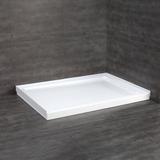 Symple Stuff Erika Shower Base Rectangle 48x32x2.8in Plastic | 2.75 H x 48 W x 32 D in | Wayfair Shower Base 48x32 in