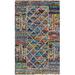 White 36 x 0.31 in Indoor Area Rug - Millwood Pines Hammd Hand-Tufted Cotton Blue/Pink/Yellow Area Rug Cotton | 36 W x 0.31 D in | Wayfair