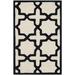 Black 30 x 0.63 in Area Rug - Winston Porter Cannen Geometric Handmade Tufted Wool Ivory/Area Rug Wool | 30 W x 0.63 D in | Wayfair