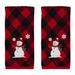 The Holiday Aisle® Jep 2 Piece 100% Cotton Hand Towel Set 100% Cotton in Black/Red | Wayfair 2158EBBAFC0147F28BAF5A32834F57D8