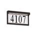 Symple Stuff Brisco 5-Tile Address Plaque Frame Metal | 6.88 H x 12.25 W x 2.25 D in | Wayfair 96091S-12